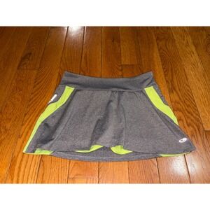 Champion Duo Dry Womens XS Athletic Skort Grey Neon Lime Green Tennis Running